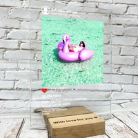 Personalizuotas "Instagram" stiklinis posteris su jūsų nuotrauka TeeInBlue