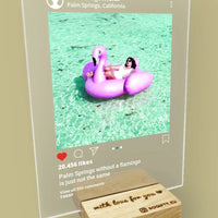 Personalizuotas "Instagram" stiklinis posteris su jūsų nuotrauka TeeInBlue