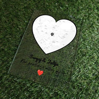 Personalizuotas Meilės žemėlapio stiklinis posteris su jūsų įsimintina vieta TeeInBlue