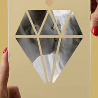 Personalizuotas "Diamand Love" stiklinis posteris su jūsų nuotrauka TeeInBlue