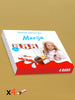 Personalizuota Kinder 4 batonėlių šokoladinė dėžutė su jūsų nuotrauka