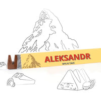 Personalizuotas "Toblerone S" šokoladas su jūsų vardu ir žinutė TeeInBlue