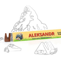 Personalizuotas "Toblerone S" šokoladas su jūsų vardu ir žinutė, tikram gameriui velykų proga TeeInBlue