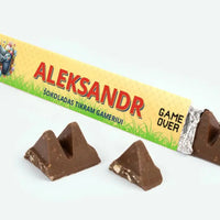 Personalizuotas "Toblerone S" šokoladas su jūsų vardu ir žinutė, tikram gameriui velykų proga TeeInBlue