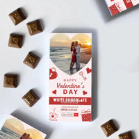 Personalizuotas "Valentino dienos dizainas 4" šokoladas su jūsų nuotrauka TeeInBlue Šokoladas