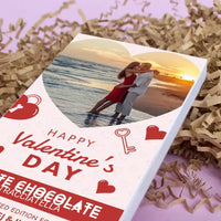 Personalizuotas "Valentino dienos dizainas 4" šokoladas su jūsų nuotrauka TeeInBlue Šokoladas