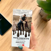 Personalizuotas "Schogetten Skystas dizainas" šokoladas su jūsų nuotrauka TeeInBlue Šokoladas