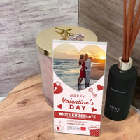 Personalizuotas "Valentino dienos dizainas 4" šokoladas su jūsų nuotrauka TeeInBlue Šokoladas