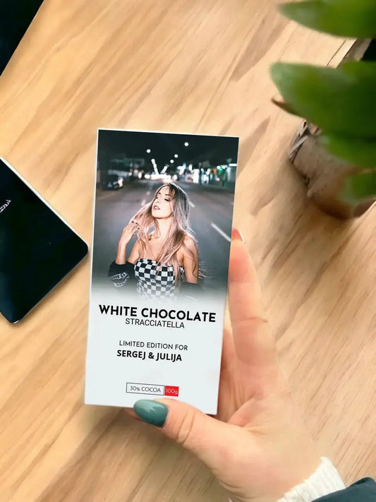 Personalizuota šokoladinė dėžutė su jūsų nuotrauka TeeInBlue Šokoladas