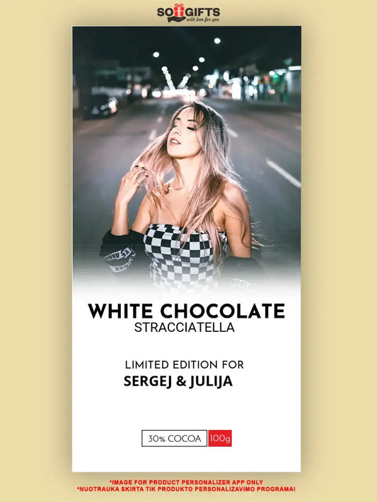 Personalizuota šokoladinė dėžutė su jūsų nuotrauka TeeInBlue Šokoladas