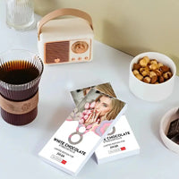 Personalizuotas "Moterų dienos dizainas 1" šokoladas su jūsų nuotrauka TeeInBlue Šokoladas