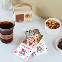 Personalizuotas "Moterų dienos dizainas 2" šokoladas su jūsų nuotrauka TeeInBlue Šokoladas