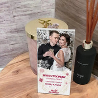 Personalizuotas „Kalėdinis dizainas 2“ šokoladas su jūsų nuotraukas TeeInBlue Šokoladas