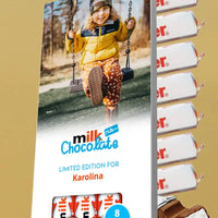 Personalizuotas "Kinder 8 batonėliai" šokoladas su jūsų nuotrauka  Šokoladas -  dovanokis.lt