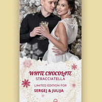 Personalizuotas „Kalėdinis dizainas 2“ šokoladas su jūsų nuotraukas TeeInBlue Šokoladas