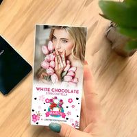 Personalizuotas "Moterų dienos dizainas 2" šokoladas su jūsų nuotrauka TeeInBlue Šokoladas