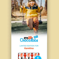 Personalizuotas "Kinder 8 batonėliai" šokoladas su jūsų nuotrauka  Šokoladas -  dovanokis.lt