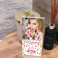 Personalizuotas "Moterų dienos dizainas 3" šokoladas su jūsų nuotrauka TeeInBlue Šokoladas