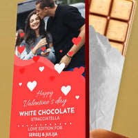 Personalizuotas "Valentino dienos dizainas 3" šokoladas su jūsų nuotrauka TeeInBlue