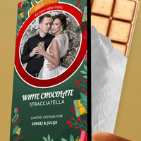 Personalizuotas "Kalėdinis dizainas 3" šokoladas su jūsų nuotrauka TeeInBlue