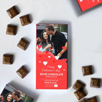Personalizuotas "Valentino dienos dizainas 3" šokoladas su jūsų nuotrauka TeeInBlue