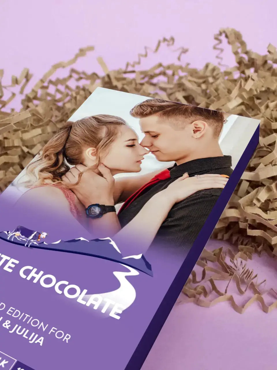 Personalizuotas "Milka" šokoladas su jūsų nuotrauka TeeInBlue