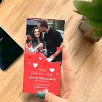 Personalizuotas "Valentino dienos dizainas 3" šokoladas su jūsų nuotrauka TeeInBlue