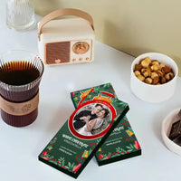 Personalizuotas "Kalėdinis dizainas 3" šokoladas su jūsų nuotrauka TeeInBlue