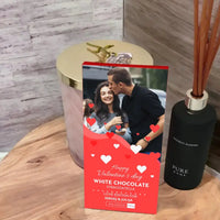 Personalizuotas "Valentino dienos dizainas 3" šokoladas su jūsų nuotrauka TeeInBlue