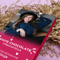 Personalizuotas "Valentino dienos dizainas" šokoladas su jūsų nuotrauka  Šokoladas -  dovanokis.lt