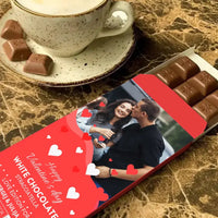 Personalizuotas "Valentino dienos dizainas 3" šokoladas su jūsų nuotrauka TeeInBlue