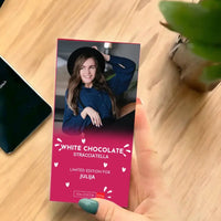 Personalizuotas "Valentino dienos dizainas" šokoladas su jūsų nuotrauka  Šokoladas -  dovanokis.lt