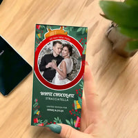 Personalizuotas "Kalėdinis dizainas 3" šokoladas su jūsų nuotrauka TeeInBlue