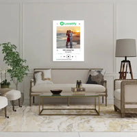 Personalizuotas "lovetify" drobės dizainas su tavo nuotrauka ir pasirinkta daina  Drobe -  dovanokis.lt