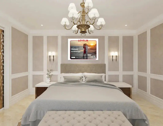 Personalizuotas "Lovelix" dizaino kūrinys ant drobės su jūsų nuotraukomis ir vardais  Drobe -  dovanokis.lt