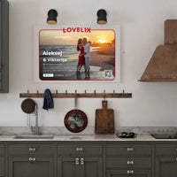 Personalizuotas "Lovelix" dizaino kūrinys ant drobės su jūsų nuotraukomis ir vardais  Drobe -  dovanokis.lt