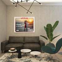 Personalizuotas "Lovelix" dizaino kūrinys ant drobės su jūsų nuotraukomis ir vardais  Drobe -  dovanokis.lt