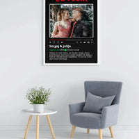 Personalizuotas "Lovelix" dizaino įrėmintas plakatas su jūsų nuotrauka ir vardais  Posteris(Plakatas) -  dovanokis.lt