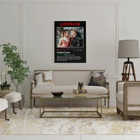 Personalizuotas "Lovelix" dizaino kūrinys ant drobės su jūsų nuotrauka ir vardais  Drobe -  dovanokis.lt