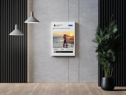 Personalizuotas "Twitter" dizaino kūrinys ant drobės su jūsų nuotrauka ir tekstu  Drobe -  dovanokis.lt