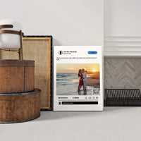 Personalizuotas "Twitter" dizaino kūrinys ant drobės su jūsų nuotrauka ir tekstu  Drobe -  dovanokis.lt