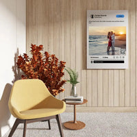 Personalizuotas "Twitter" dizaino kūrinys ant drobės su jūsų nuotrauka ir tekstu  Drobe -  dovanokis.lt