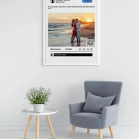 Personalizuotas "Twitter" dizaino įrėmintas plakatas su jūsų nuotrauka ir tekstu  Posteris(Plakatas) -  dovanokis.lt