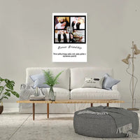 Personalizuotas "Forever Friendship" dizaino kūrinys ant drobės su jūsų nuotraukomis ir tekstu  Drobe -  dovanokis.lt