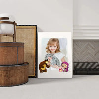 Personalizuotas "Masha ir Lokys" dizaino kūrinys ant drobės su jūsų nuotrauka  Drobe -  dovanokis.lt