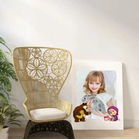 Personalizuotas "Masha ir Lokys" dizaino kūrinys ant drobės su jūsų nuotrauka  Drobe -  dovanokis.lt