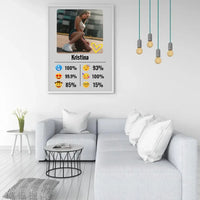 Personalizuotas "Emojis" dizaino įrėmintas plakatas su jūsų nuotrauka ir vardu  Posteris(Plakatas) -  dovanokis.lt