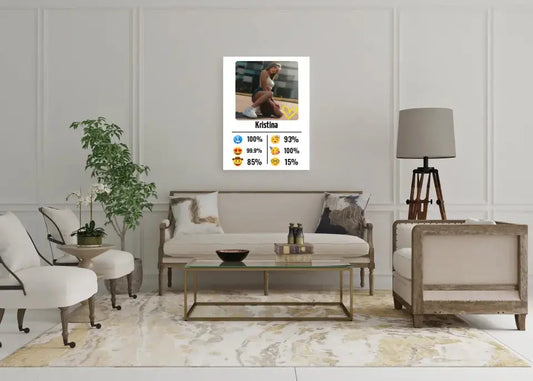 Personalizuotas "Emojis" kūrinys ant drobės su jūsų nuotrauka ir vardu  Drobe -  dovanokis.lt