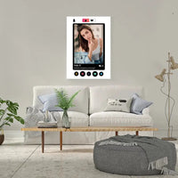 Personalizuotas "Tinder" dizaino kūrinys ant drobės su jūsų nuotrauka ir tekstu  Drobe -  dovanokis.lt