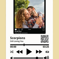 Personalizuotas "So Player + Instagram" muzikos grotuvas su jūsų nuotrauka ir daina ant drobės  Drobe -  dovanokis.lt